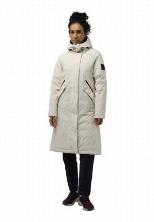 Grey Jack Wolfskin Brandenburger Women Coats | 36437676