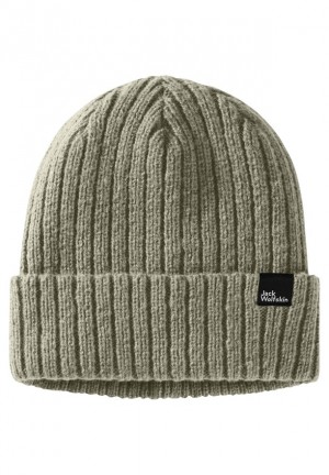 Grey Jack Wolfskin Cushy Men Beanie | 91363483