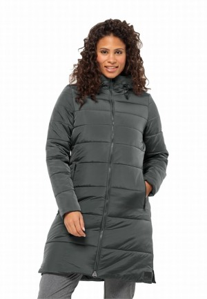 Grey Jack Wolfskin Eisbach Women Coats | 11212152