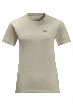Grey Jack Wolfskin Essential Women T Shirts | 27760746
