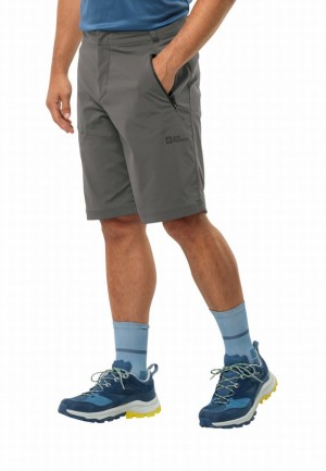 Grey Jack Wolfskin Glastal Men Shorts | 82461805