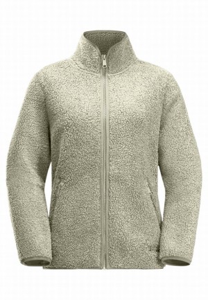Grey Jack Wolfskin High Curl Women Fleece Jackets | 16997173