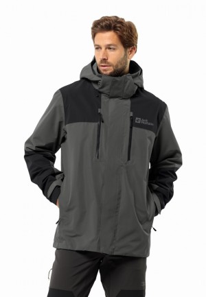 Grey Jack Wolfskin Jasper 2l Men Rain Jackets | 82424980