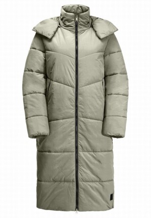 Grey Jack Wolfskin Karolinger Long Women Coats | 34826764