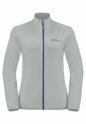 Grey Jack Wolfskin Kolbenberg Fz Women Fleece Jackets | 41656953