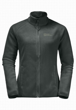 Grey Jack Wolfskin Moonrise Fz Women Fleece Jackets | 36845431