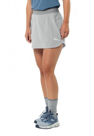 Grey Jack Wolfskin Prelight Chill Women Skorts | 38290222