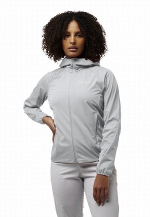 Grey Jack Wolfskin Prelight Pro Women Jackets | 74734175