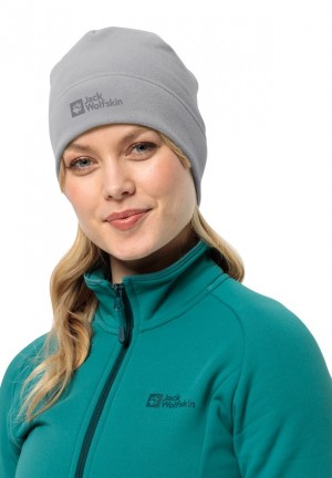 Grey Jack Wolfskin Real Stuff Men Beanie | 96366717