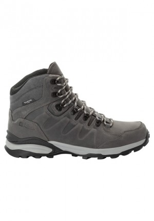 Grey Jack Wolfskin Refugio Prime Texapore Mid Men Hiking Shoes | 80149153