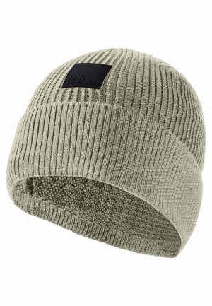 Grey Jack Wolfskin Reyuse Men Beanie | 97633728