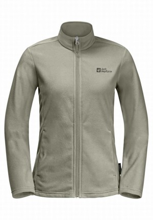 Grey Jack Wolfskin Taunus Fz Women Fleece Jackets | 65736223