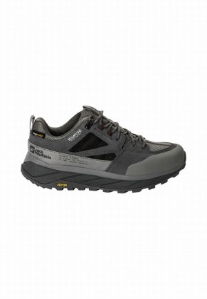 Grey Jack Wolfskin Terraquest Texapore Low Women Hiking Shoes | 48861037