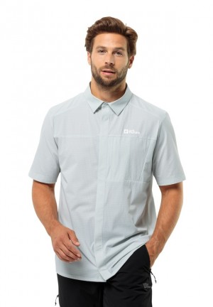 Grey Jack Wolfskin Vandra S/s Men Shirts | 66536300