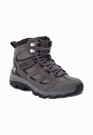 Grey Jack Wolfskin Vojo 3 Texapore Mid Women Hiking Shoes | 38348824