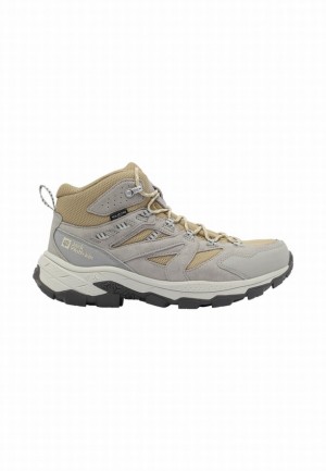 Grey Jack Wolfskin Vojo Tour Texapore Mid Men Hiking Shoes | 74465442
