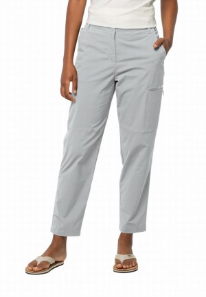 Grey Jack Wolfskin Wanderthirst Women Pants | 61309711