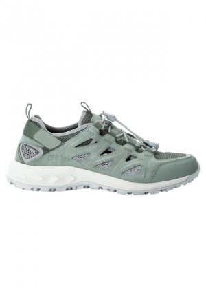 Grey Jack Wolfskin Woodland 2 Hybrid Low Women Hiking Shoes | 75341126