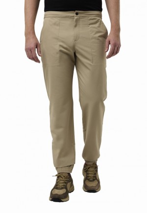 Khaki Jack Wolfskin Newport Men Pants | 42665424
