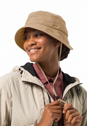 Khaki Jack Wolfskin Sun Women Hats | 71127088