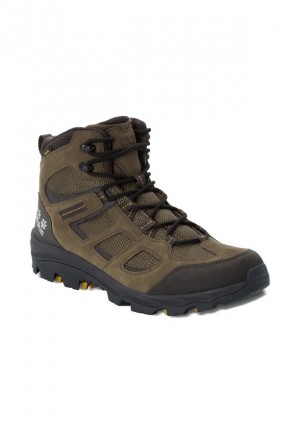 Khaki Jack Wolfskin Vojo 3 Texapore Mid Men Hiking Shoes | 45553564