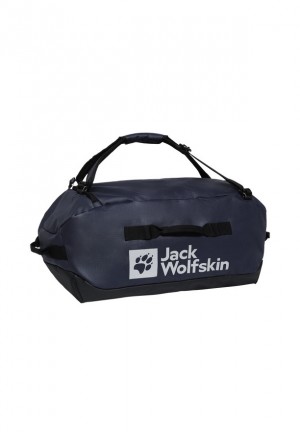 Navy Jack Wolfskin All-in 65 Men Duffle Bags | 21084557