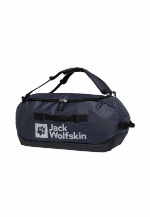 Navy Jack Wolfskin All-in 65 Women Duffle Bags | 30272136