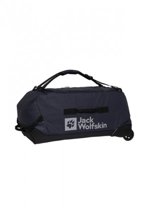 Navy Jack Wolfskin All-in Wheeler 90 Men Duffle Bags | 97777214