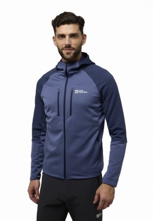 Navy Jack Wolfskin Alpgrat Xt Men Fleece Jackets | 94944155