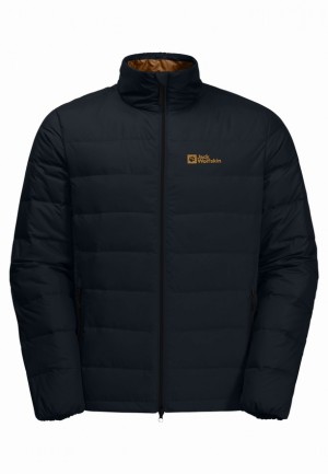 Navy Jack Wolfskin Ather Men Down Jackets | 34504216