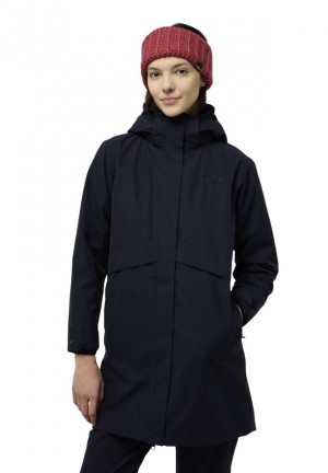 Navy Jack Wolfskin Baylight 3in1 Women Coats | 81059794