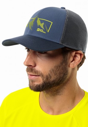 Navy Jack Wolfskin Brand Men Baseball Caps | 70334537