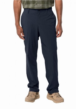 Navy Jack Wolfskin Desert Men Pants | 79318836