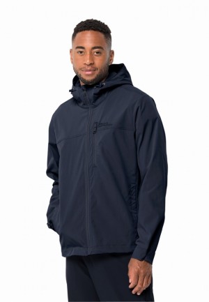 Navy Jack Wolfskin Desert Wind Men Jackets | 93098824