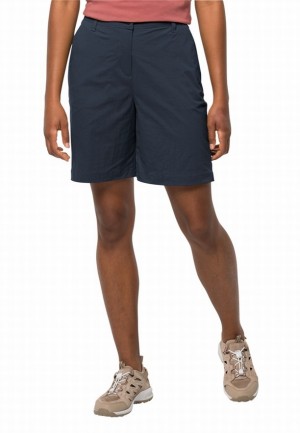 Navy Jack Wolfskin Desert Women Shorts | 81174811