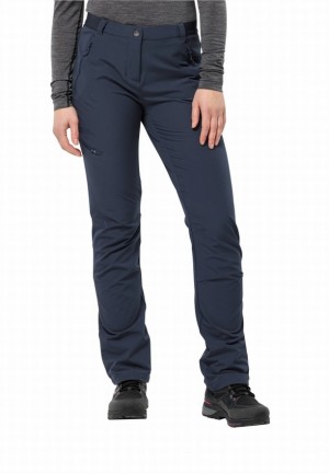 Navy Jack Wolfskin Geigelstein Women Hiking Pants | 28911118