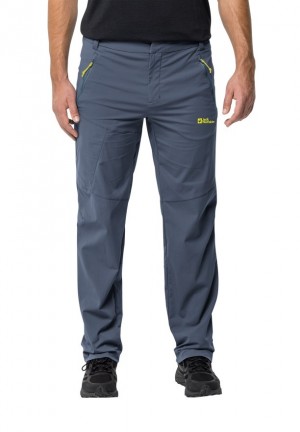 Navy Jack Wolfskin Glastal Men Hiking Pants | 97852928