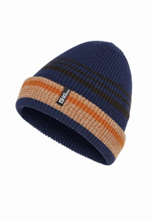 Navy Jack Wolfskin Gleam Men Beanie | 40215051