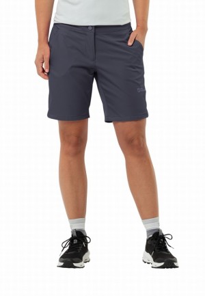 Navy Jack Wolfskin Hiking Alpine Women Shorts | 77346652