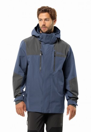 Navy Jack Wolfskin Jasper 2l Men Rain Jackets | 18375390
