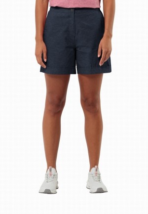 Navy Jack Wolfskin Karana Women Shorts | 70084553