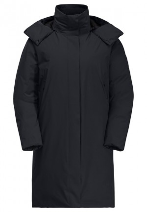 Navy Jack Wolfskin Luisenplatz Women Down Coats | 43876668