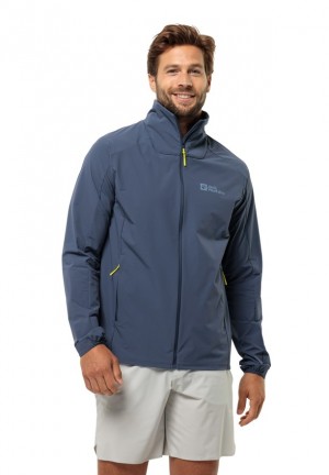 Navy Jack Wolfskin Prelight Men Jackets | 27652319