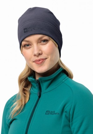 Navy Jack Wolfskin Real Stuff Men Beanie | 69086412