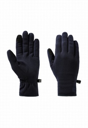 Navy Jack Wolfskin Real Stuff Women Gloves | 70794122