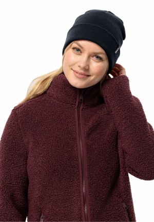Navy Jack Wolfskin Rib Men Beanie | 35158405