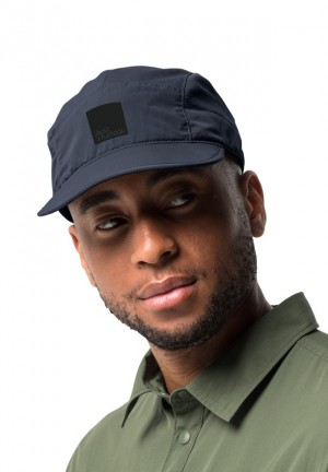 Navy Jack Wolfskin Road Trip Men Caps | 50211421