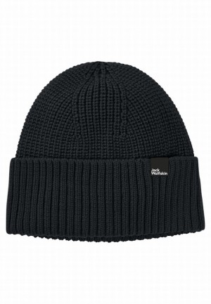 Navy Jack Wolfskin Schwansee Men Beanie | 59553952