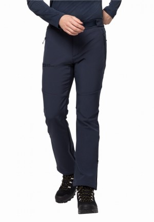 Navy Jack Wolfskin Stollberg Men Hiking Pants | 47256030