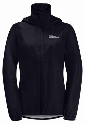 Navy Jack Wolfskin Stormy Point 2l Women Rain Jackets | 39536627